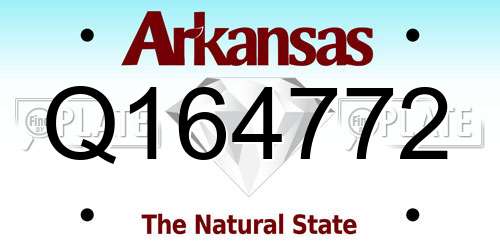 Q164772 Arkansas License Plate