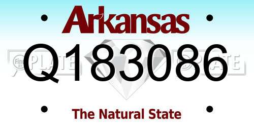 Q183086 Arkansas License Plate