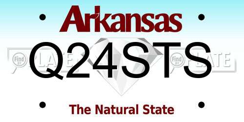 Q24STS Arkansas License Plate