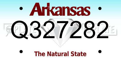 Q327282 Arkansas License Plate