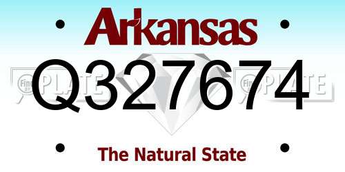 Q327674 Arkansas License Plate