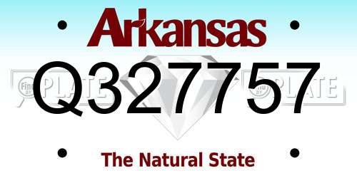 Q327757 Arkansas License Plate