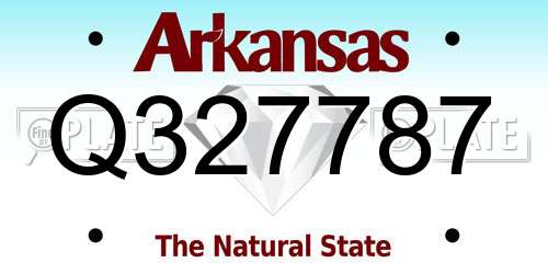 Q327787 Arkansas License Plate