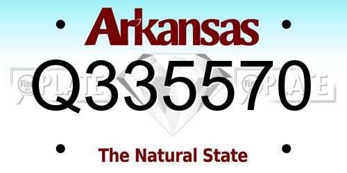 Q335570 Arkansas License Plate