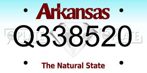 Q338520 Arkansas License Plate