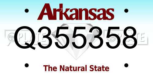 Q355358 Arkansas License Plate