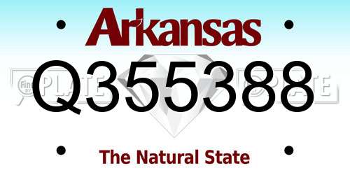 Q355388 Arkansas License Plate