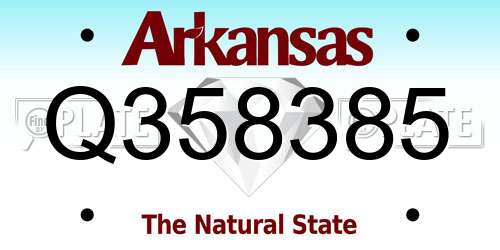 Q358385 Arkansas License Plate