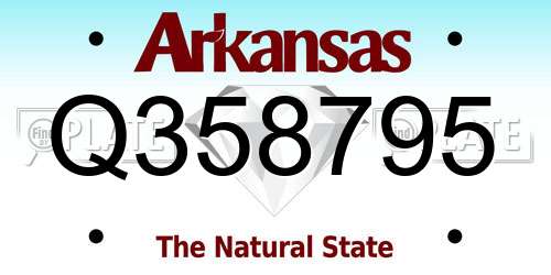 Q358795 Arkansas License Plate