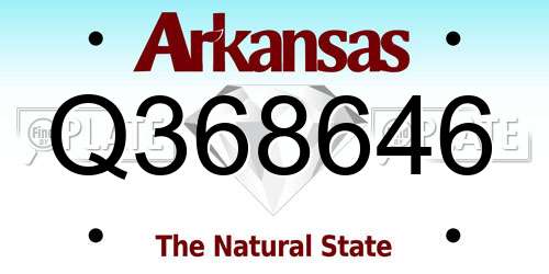 Q368646 Arkansas License Plate