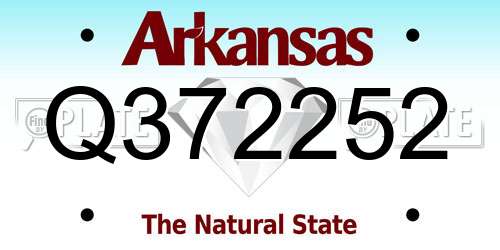 Q372252 Arkansas License Plate