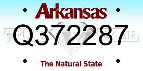 Q372287 Arkansas License Plate
