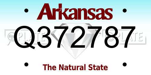 Q372787 Arkansas License Plate