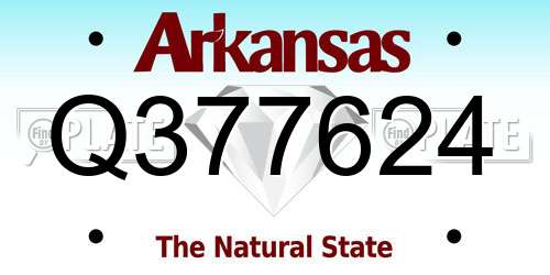 Q377624 Arkansas License Plate