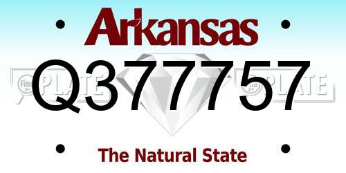 Q377757 Arkansas License Plate