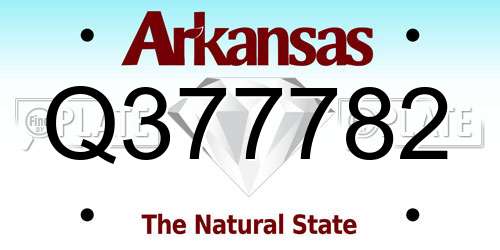 Q377782 Arkansas License Plate