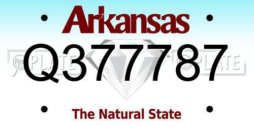 Q377787 Arkansas License Plate