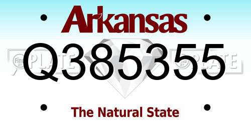 Q385355 Arkansas License Plate