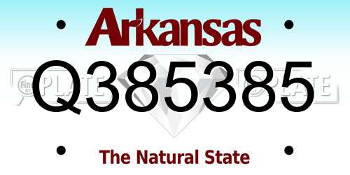 Q385385 Arkansas License Plate