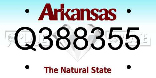 Q388355 Arkansas License Plate
