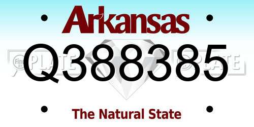 Q388385 Arkansas License Plate