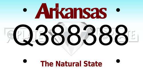 Q388388 Arkansas License Plate