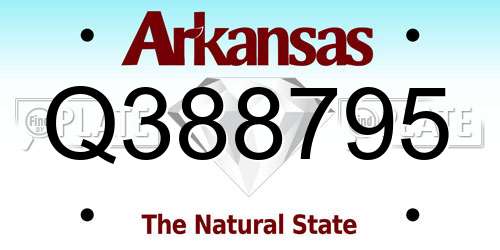 Q388795 Arkansas License Plate