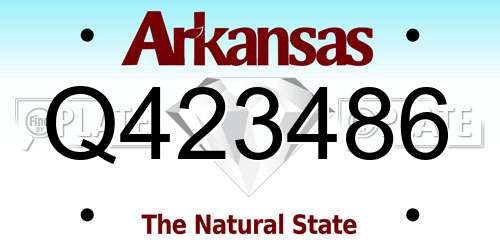 Q423486 Arkansas License Plate