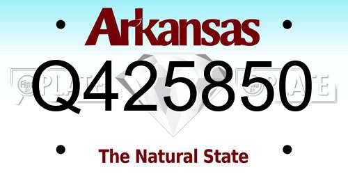 Q425850 Arkansas License Plate