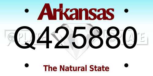 Q425880 Arkansas License Plate