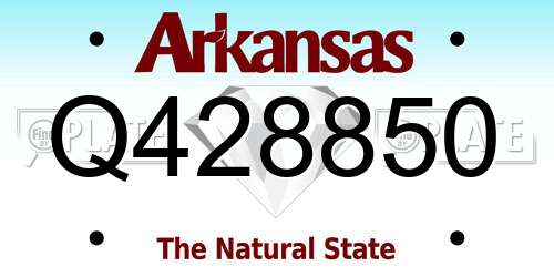 Q428850 Arkansas License Plate