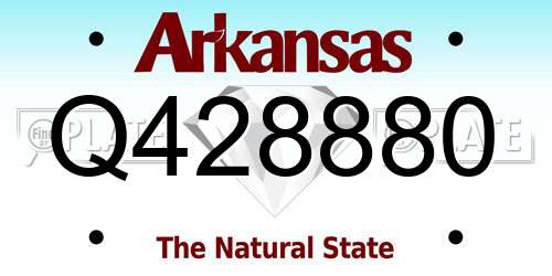 Q428880 Arkansas License Plate