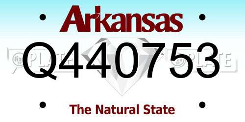 Q440753 Arkansas License Plate