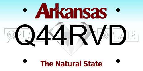Q44RVD Arkansas License Plate