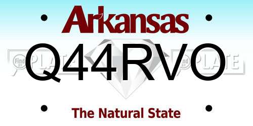 Q44RVO Arkansas License Plate
