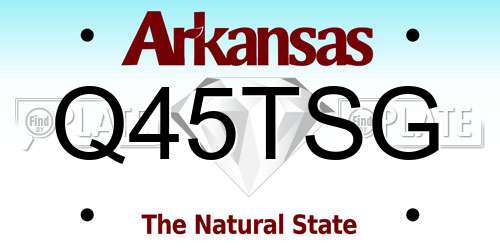 Q45TSG Arkansas License Plate