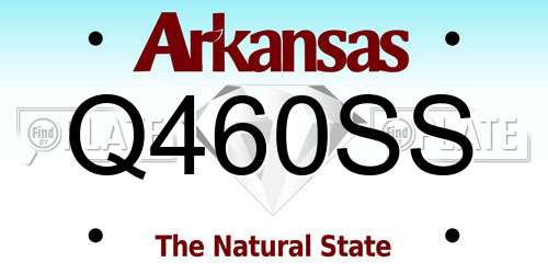 Q460SS Arkansas License Plate