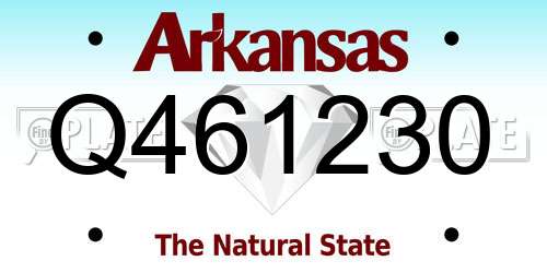 Q461230 Arkansas License Plate