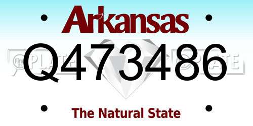 Q473486 Arkansas License Plate