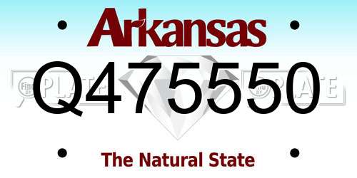 Q475550 Arkansas License Plate