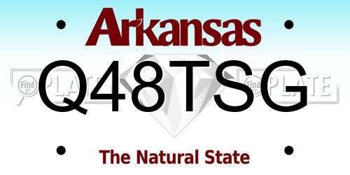 Q48TSG Arkansas License Plate