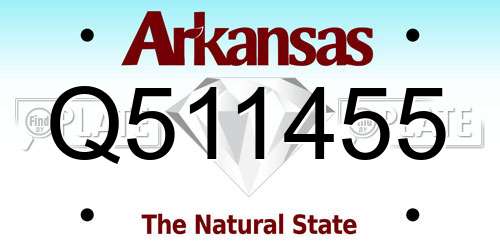 Q511455 Arkansas License Plate