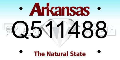 Q511488 Arkansas License Plate