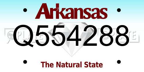 Q554288 Arkansas License Plate