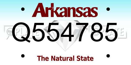 Q554785 Arkansas License Plate
