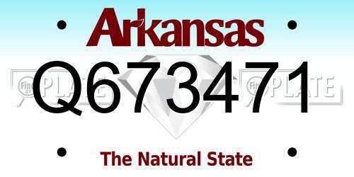Q673471 Arkansas License Plate