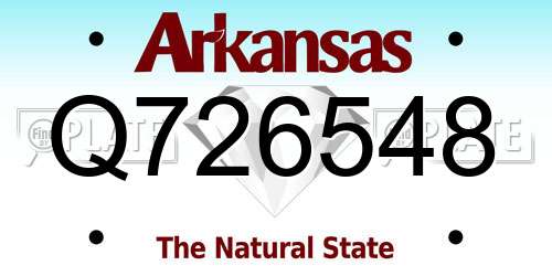 Q726548 Arkansas License Plate