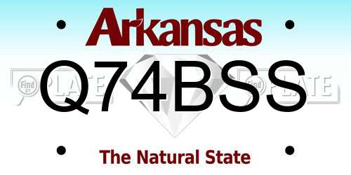 Q74BSS Arkansas License Plate