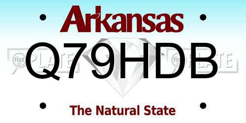 Q79HDB Arkansas License Plate