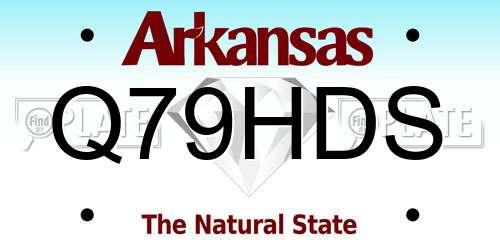 Q79HDS Arkansas License Plate